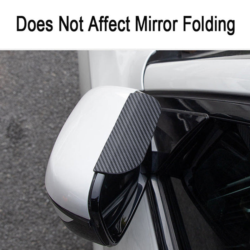 🚗 ✨ Klickbefestigter Regenschutz für Außenspiegel - Universelle Passform mit Klarer Sicht bei Jeder Witterung 🌧️🔧