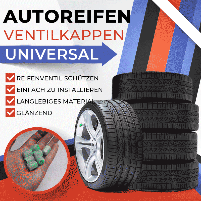 🔥🚗 Reifenventilkappen (4er Pack) – Universell, Fluoreszierend & Diebstahlgeschützt 🔒