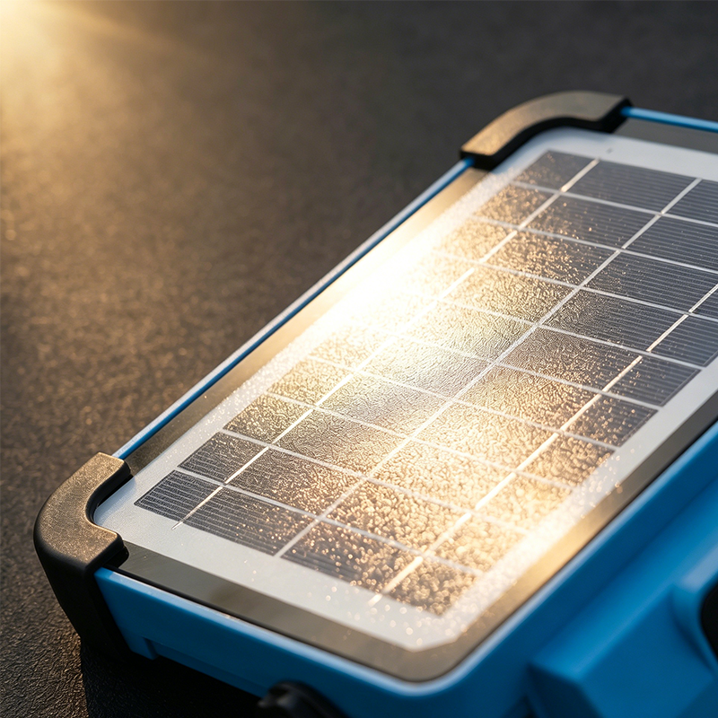 Solarbetriebene LED-Campingleuchte