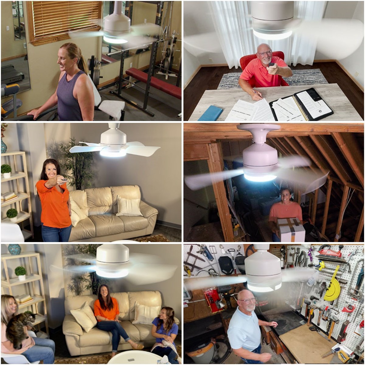 🍃 Intelligenter Deckenventilator mit Licht, RGB-Beleuchtung und Bluetooth-Lautsprecher♨️❄️