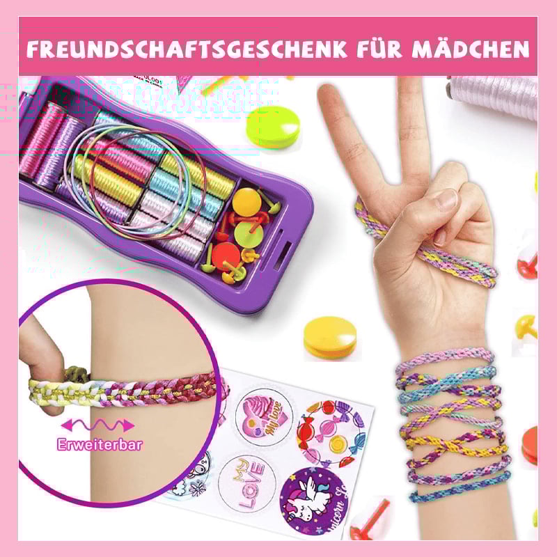 🎨Tolles Geschenk für Mädchen🌈DIY Handseil-Flechtset