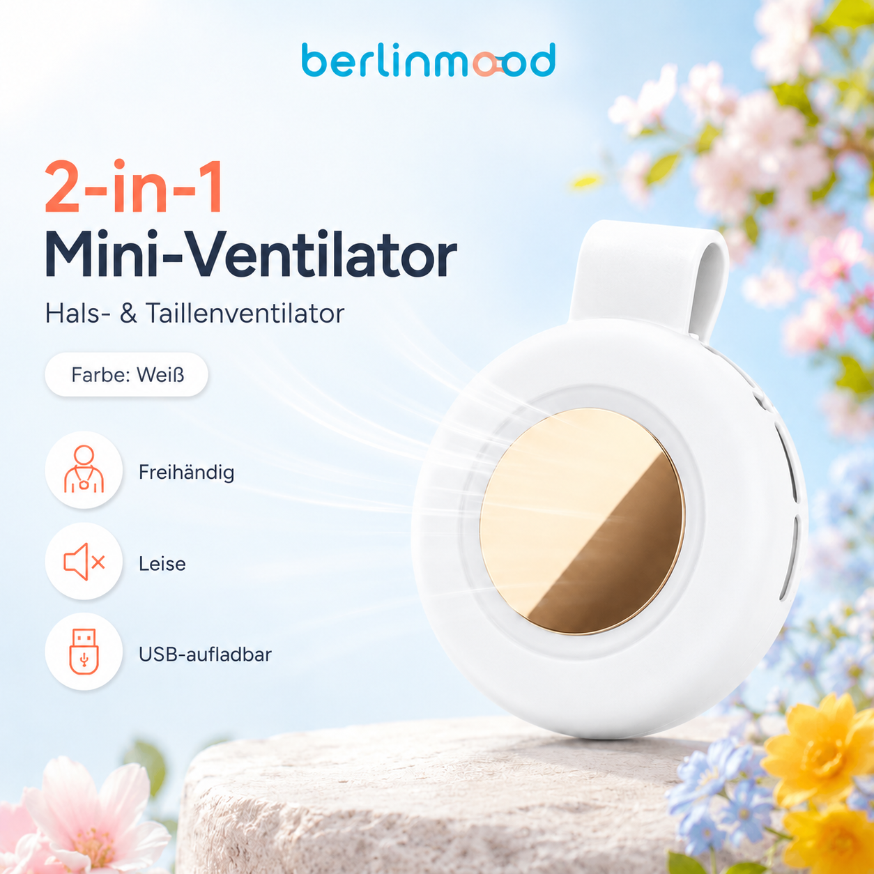 🌬️🔥 NUR NOCH WENIGE EXEMPLARE – 50% RABATT! Whirlwind Clip Waist Neck Fan – 2-in-1 Clip-On & tragbar, freihändige Kühlung überall ✨