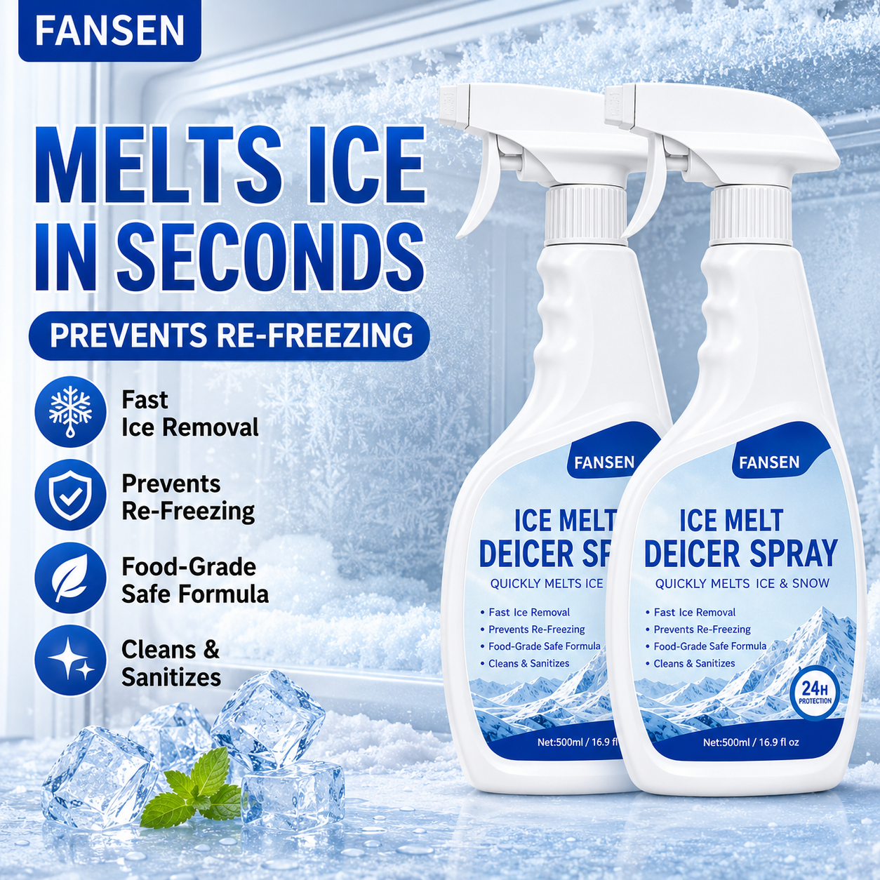 🧊Sommer-Sonderangebot 🎁 Sprühmittel zum Abtauen des Kühlschranks – 50 % Rabatt!