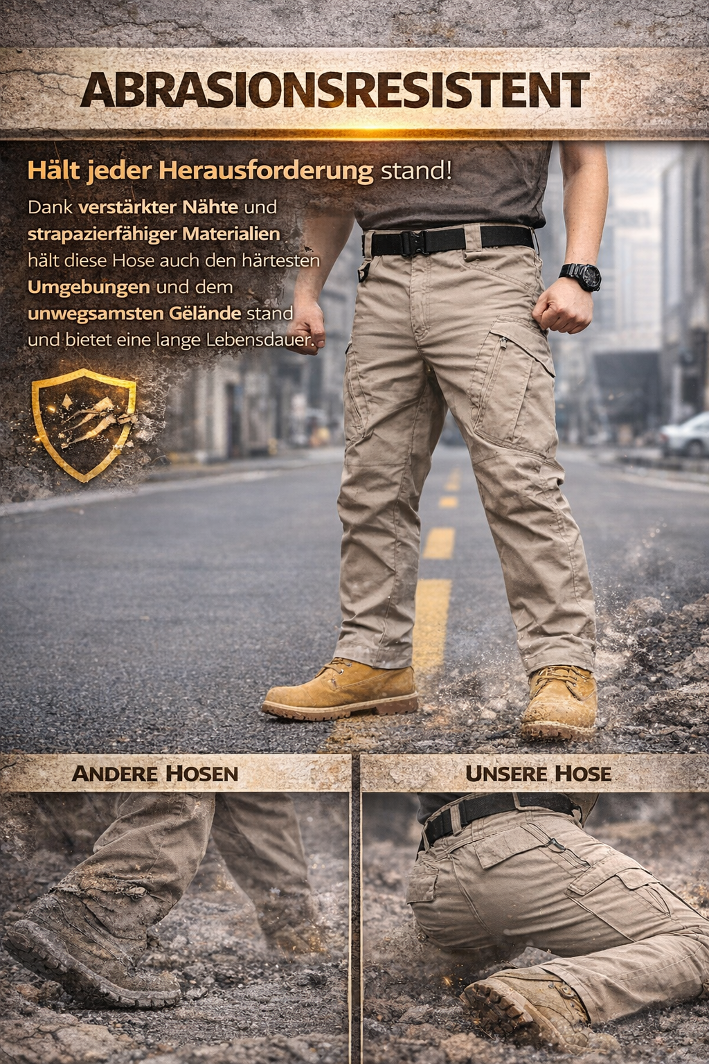 🔥50% Rabatt Herren wasserdichte Arbeitshose mit mehreren Taschen