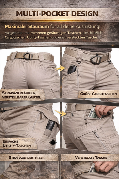 🔥50% Rabatt Herren wasserdichte Arbeitshose mit mehreren Taschen