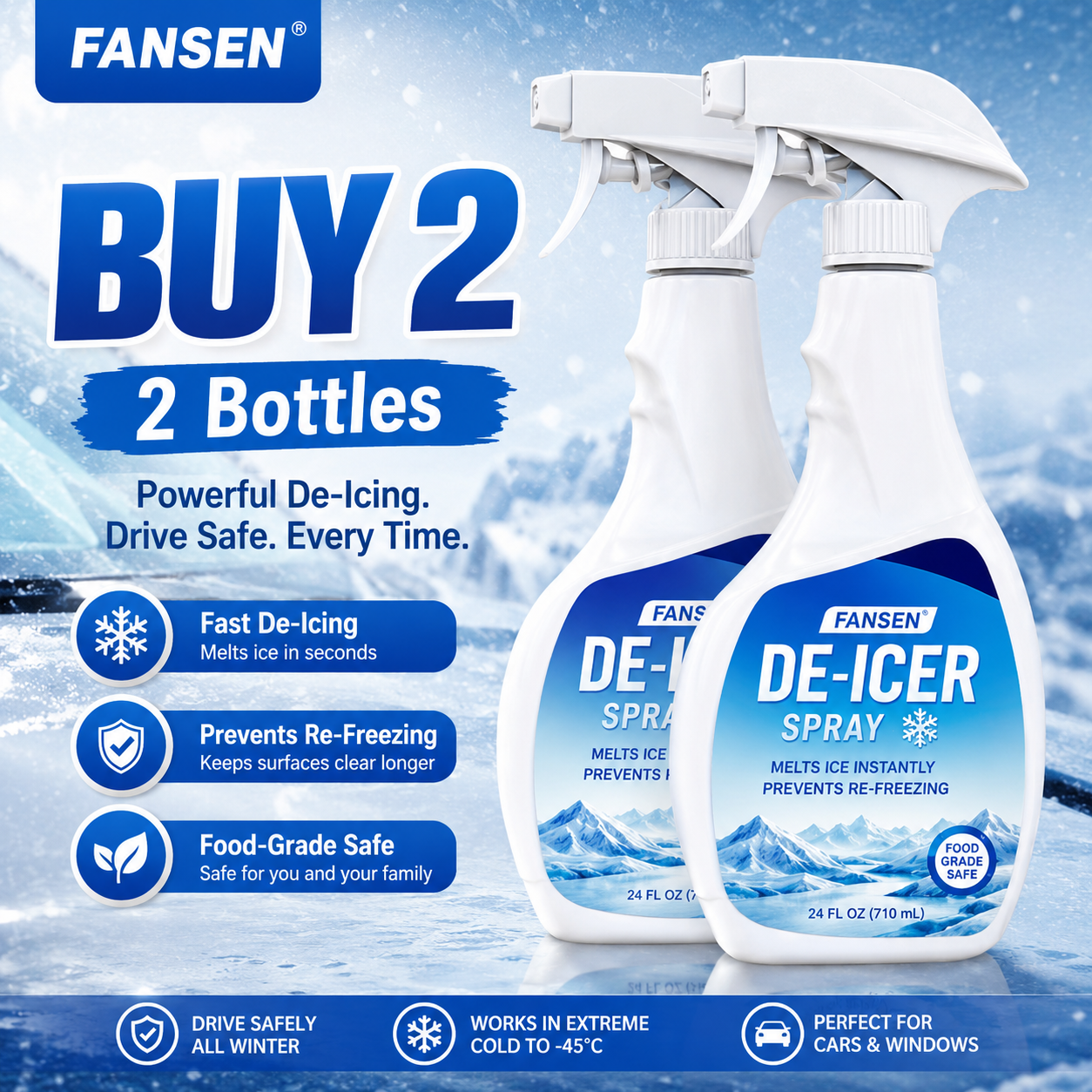 🧊Sommer-Sonderangebot 🎁 Sprühmittel zum Abtauen des Kühlschranks – 50 % Rabatt!