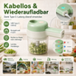 4-in-1-Set aus manuellem und elektrischem Gemüseschneider – Multifunktionale Akku-Küchenmaschine🥕🍳