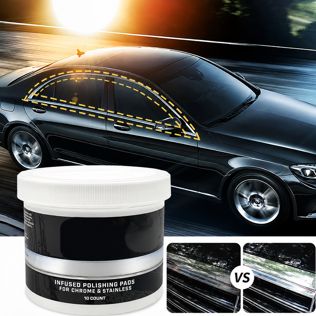 ✨🔧 All-in-One-Metallpolierpaste Set – für Chrom & Edelstahl, entfernt Kratzer & restauriert Glanz, jetzt −50%