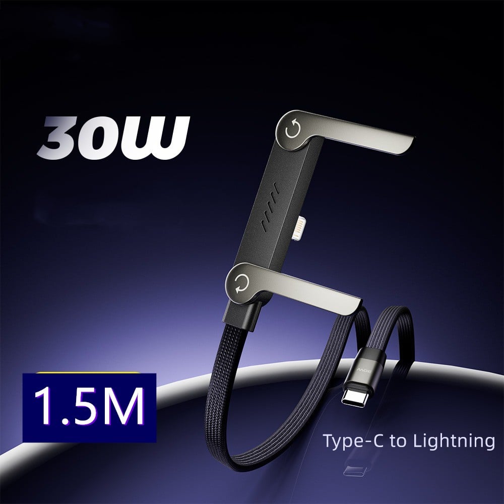 💎 2-in-1 Geflochtenes Schnellladekabel mit Integrierter Handyhalterung – 240W Ultra-Fast, T-förmig & Kabelsalat-frei 🔋📱