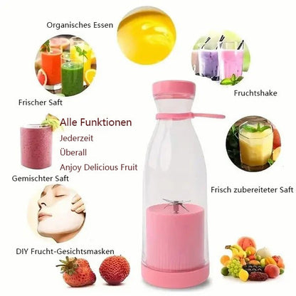 🔧 2-in-1 Tragbarer Blender –🌟Frischer Saft jederzeit und überall!