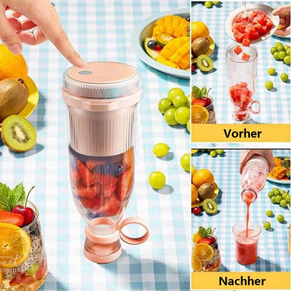🔧 2-in-1 Tragbarer Blender –🌟Frischer Saft jederzeit und überall!