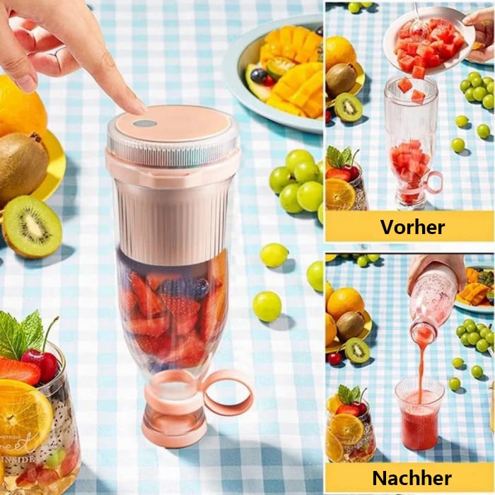 🔈🍹Bestseller Tragbarer Entsafter | Frischer Saft überall und jederzeit