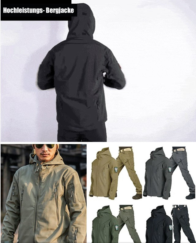 🛡️ 🧥 Taktisches Softshell-Jacken- & Hosen-Set – Wasserdicht, Winddicht & Isoliert für Extremeinsätze im Winter ⛰️