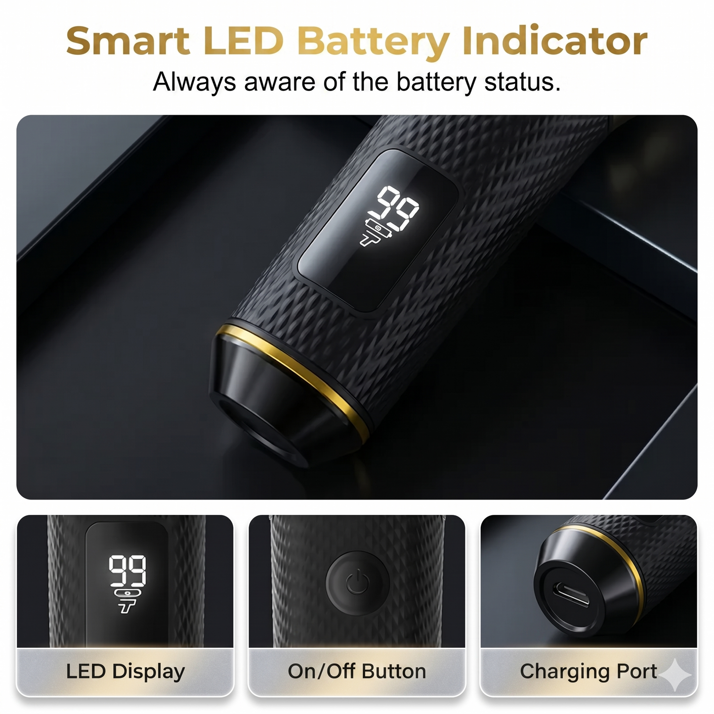 ❄️Sommerfrische 51 % Rabatt!👨Luxuriöses 3-in-1 Profi-Pflegeset für Männer – T-Blade-Trimmer, Folienrasierer & Nasentrimmer – Mit LED-Display & USB-wiederaufladbar