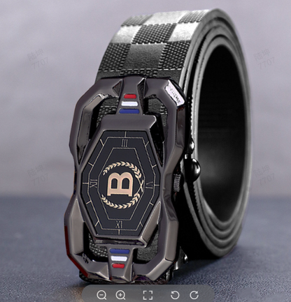 🐊 50% RABATT! 🎉 Herren-Ledergürtel mit Krokodilprägung – Automatische Schnalle, Echtleder & Vielseitig 👔📦