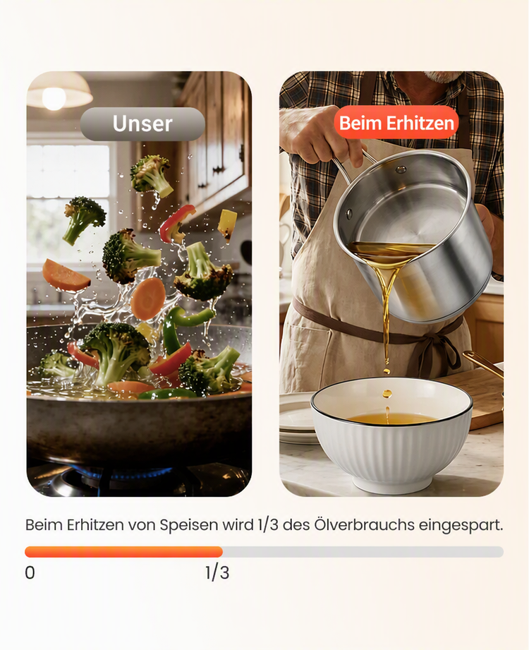 🍳 50% RABATT! 🍟 Multifunktionale Fritteuse aus Edelstahl 304 – Robust, hitzebeständig & vielseitig – Ideal für knuspriges Frittieren zu Hause ✨