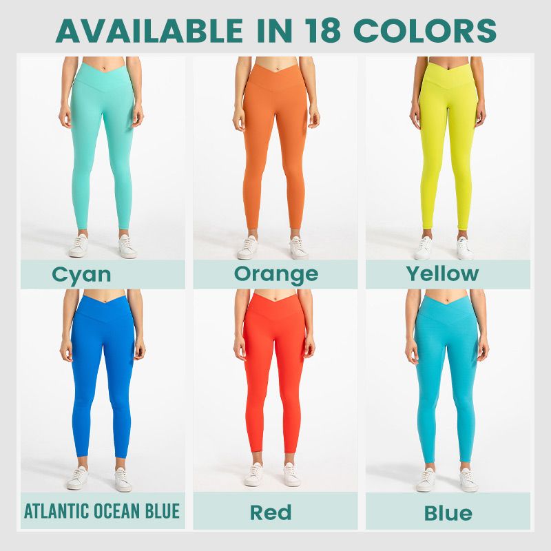 V-Line Leichte, dehnbare Crossover-Leggings