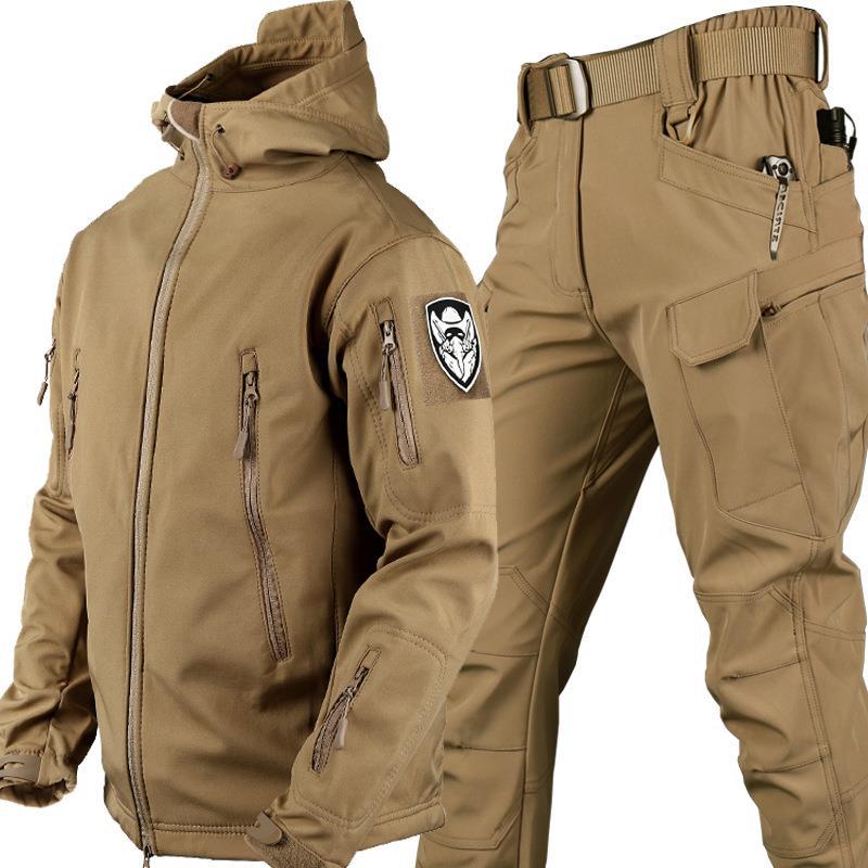 🛡️ 🧥 Taktisches Softshell-Jacken- & Hosen-Set – Wasserdicht, Winddicht & Isoliert für Extremeinsätze im Winter ⛰️