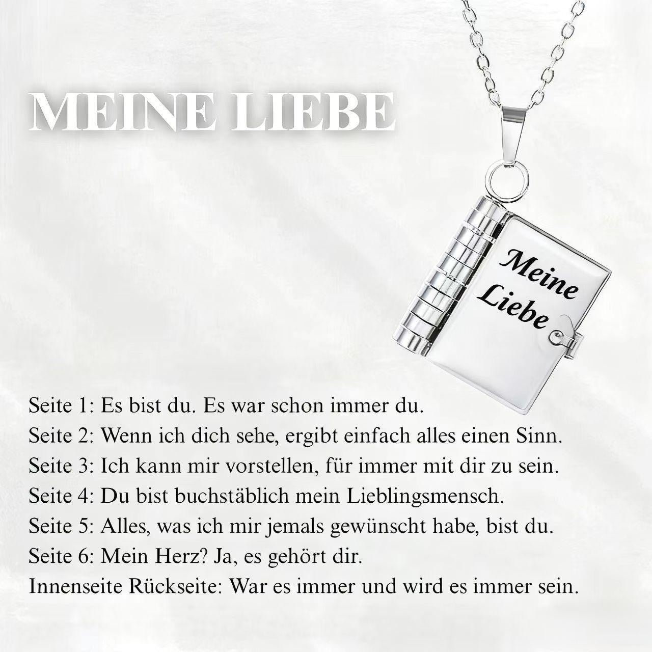 💖📖 50% RABATT! Herz-Buch-Halskette Aufklappbar – Besonderes Geschenk für Familie & Liebste ✨