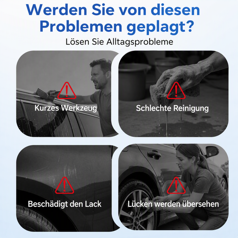 🚗 Ausziehbare Autowaschbürste – 60" langer Stiel, 360° Reinigung! ✨ Höher reichen, smarter schrubben – schonend zum Lack, hart gegen Schmutz! 🧼💦