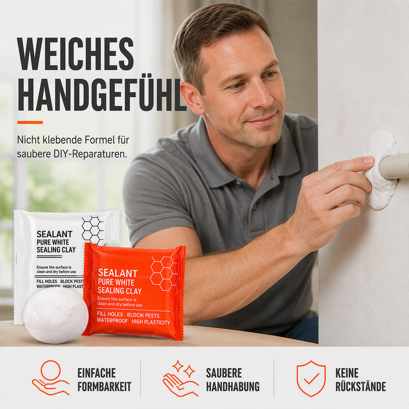 🎉 2026 Sale – Über 22.000 verkauft! 💞 Wasserdichte Wand-Abdichtungsmasse für Klimaanlagenrohre – Stoppt Zugluft, Feuchtigkeit & Schädlinge – Formbar, Schnelltrocknend & Überstreichbar ✨