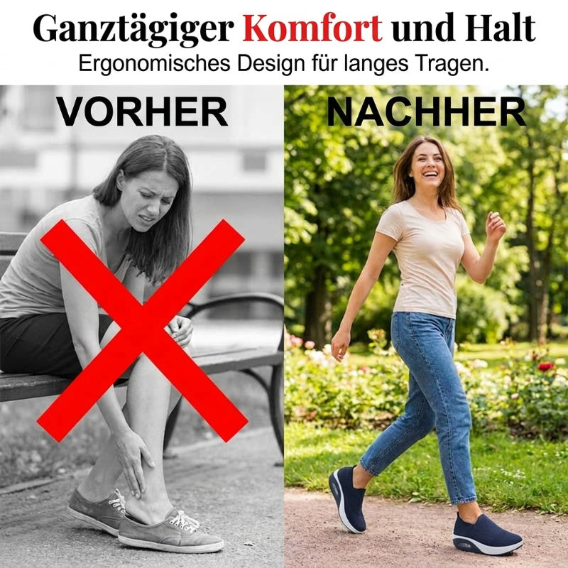👟 Luftgepolsterte Slipper für Damen – leicht & federnd, ideal für Spaziergänge und Wanderungen 🏞️
