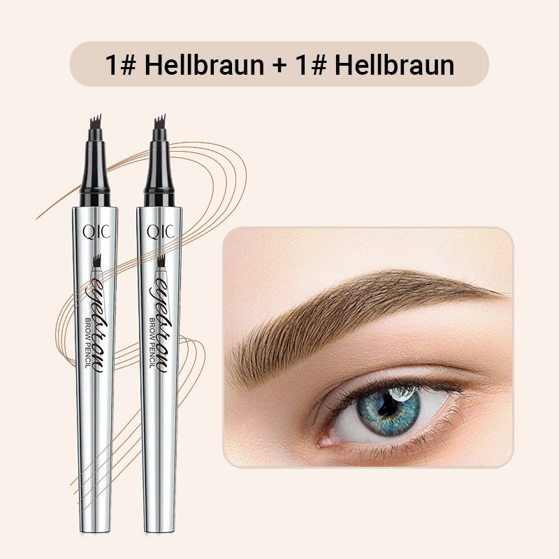 50% RABATT🧡3D-Wasserfester Microblading Augenbrauenstift mit 4-zackiger Spitze
