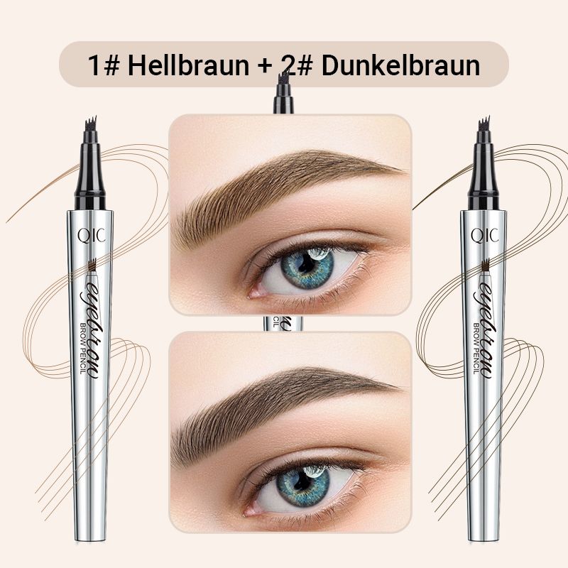 50% RABATT🧡3D-Wasserfester Microblading Augenbrauenstift mit 4-zackiger Spitze