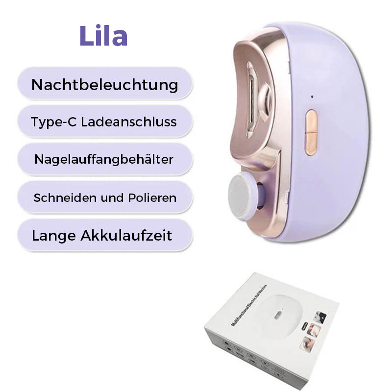 👧  ✨ 3-in-1 Automatischer elektrischer Nagelknipser mit Feilenfunktion【Sicher und bequem】2