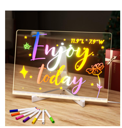 🎄Weihnachtsaktion 50% Rabatt🎁Kreatives wiederbeschreibbares Acryl-LED-Nachrichtenschild