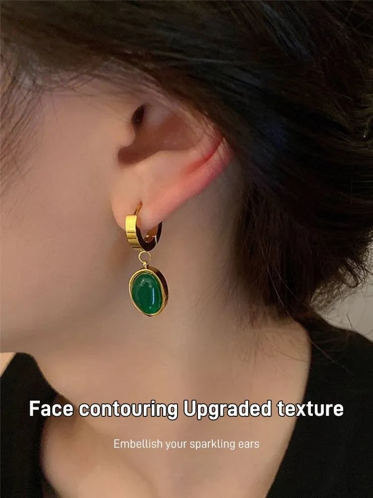 💚💍Smaragd Halskette Ohrringe Armband