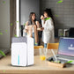🌿💦 220V mit Mehrfarbigen LED-Lichtern & Auto-Timer - Niedrige Energie & leiser Betrieb - Ideal für Schlafzimmer und Keller