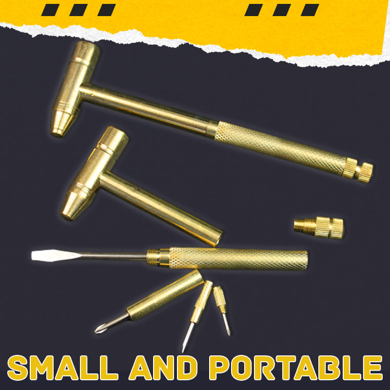 Mini-Multifunktionshammer – 5-in-1 Werkzeug mit integriertem Schraubendreher 🔨🛠️