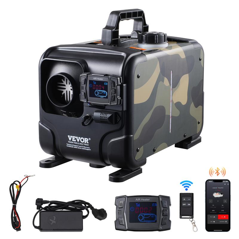 📢📢50% RABATT !!⏰ 8 kW Diesel-Luftheizung, 12V/24V, App & Bluetooth, CO-Alarm + Display – leise + schnell heizen für Wohnmobil & Boot ⛵📱