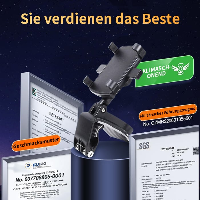 🏆2026 Neuankömmling 50% RABATT - 360-Grad-drehbare Handyhalterung fürs Armaturenbrett im Auto