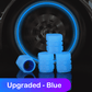 🔥🚗 Reifenventilkappen (4er Pack) – Universell, Fluoreszierend & Diebstahlgeschützt 🔒