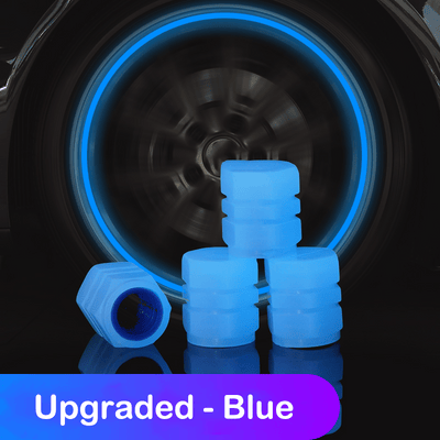 🔥🚗 Reifenventilkappen (4er Pack) – Universell, Fluoreszierend & Diebstahlgeschützt 🔒