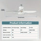 🍃 Intelligenter Deckenventilator mit Licht, RGB-Beleuchtung und Bluetooth-Lautsprecher♨️❄️