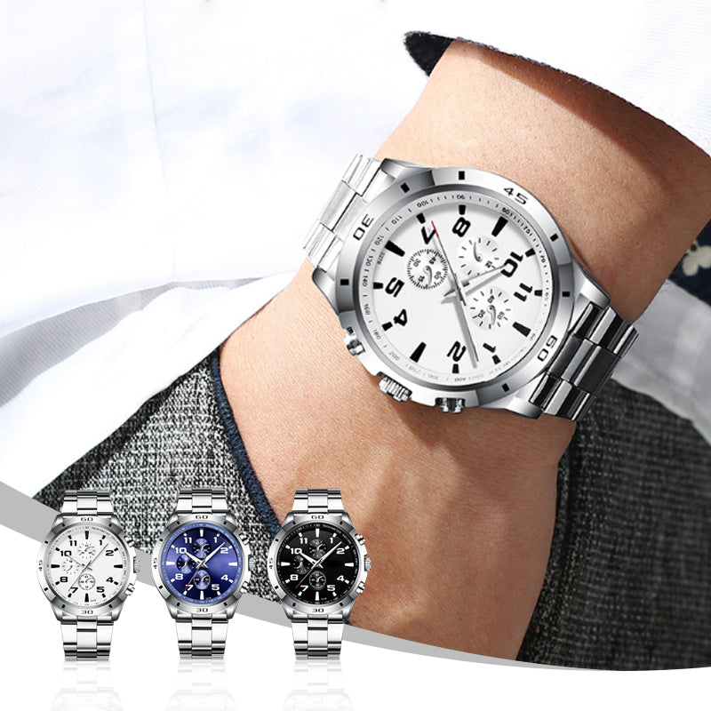 ⌚Modische wasserdichte leuchtende Quarzuhr