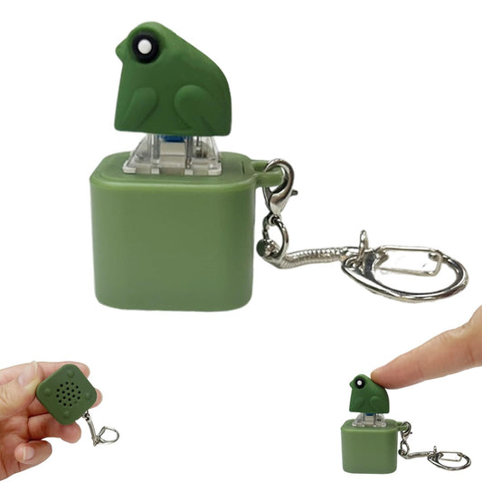 🔥HEIßER SCHNÄPPCHEN- BIS ZU 50% RABATT🔥Froschquaken Fidget-Spielzeug - Wiederaufladbarer Froschquaken-Schlüsselanhänger, Froschquaken-Stresslinderer mit bunten Lichtern, lustiges & tragbares Angstlinderungs-Spielzeug