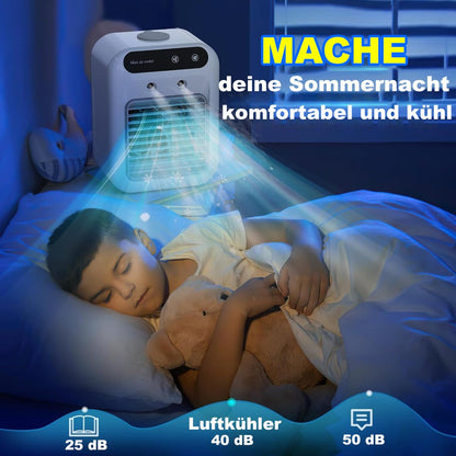 🔥🔥Heißer Verkauf - 49% Rabatt❄️🌬️ Mini Air Cooler 3-in-1 – Kühlt, befeuchtet & duftet! Perfekt für Schreibtisch & Schlafbereich