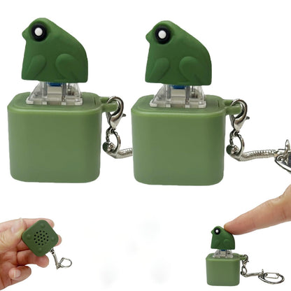 🔥HEIßER SCHNÄPPCHEN- BIS ZU 50% RABATT🔥Froschquaken Fidget-Spielzeug - Wiederaufladbarer Froschquaken-Schlüsselanhänger, Froschquaken-Stresslinderer mit bunten Lichtern, lustiges & tragbares Angstlinderungs-Spielzeug