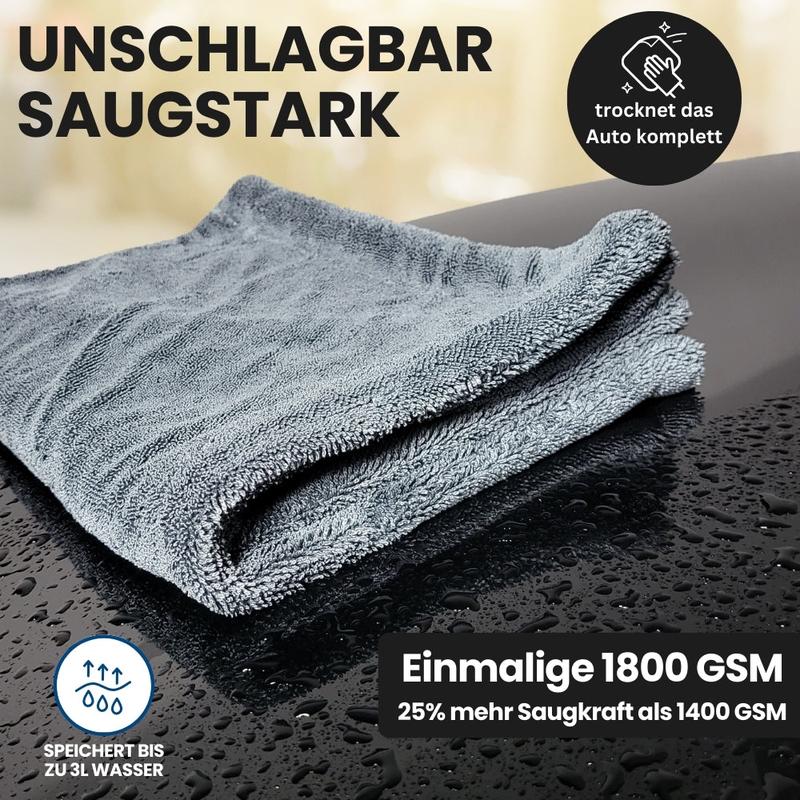 💧 "Twisted" Trockentuch XXL｜Weltweit saugstärkstes mit 1800 GSM