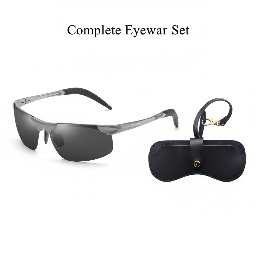 🕶️ 50% RABATT! ⏰ Photochrome Sonnenbrille mit polarisierten blendfreien HD-Gläsern – Randloser Sportrahmen – Perfekt für Autofahren, Angeln, Radfahren & Outdoor – schützt zuverlässig bei jedem Wetter ☀️