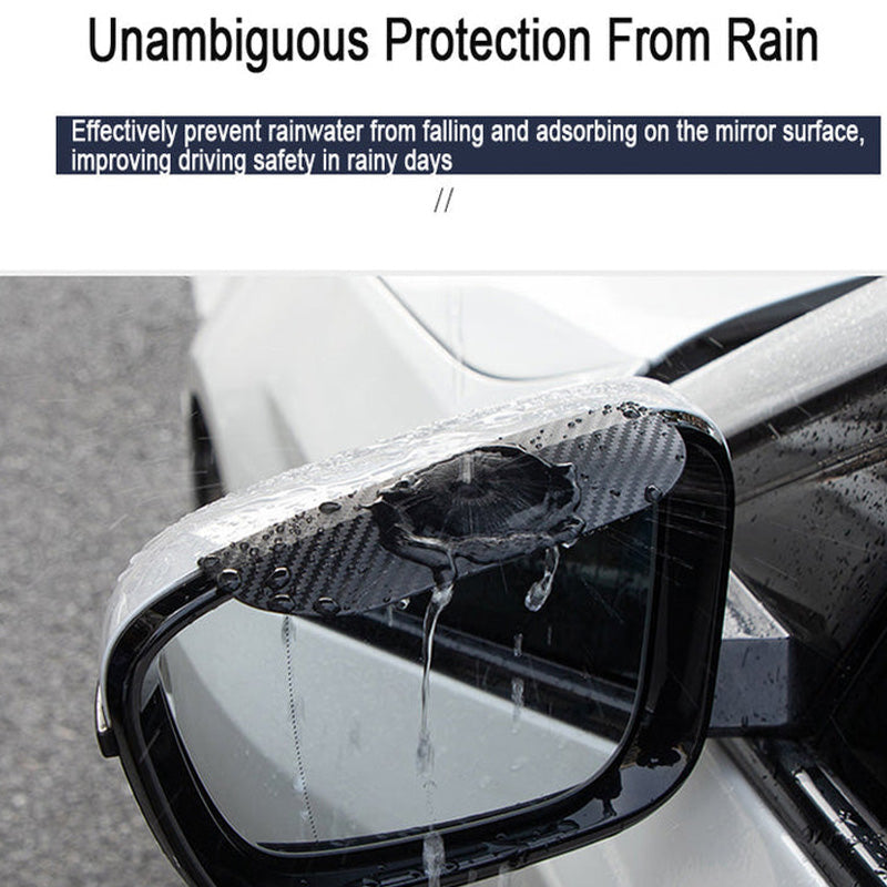 🚗 ✨ Klickbefestigter Regenschutz für Außenspiegel - Universelle Passform mit Klarer Sicht bei Jeder Witterung 🌧️🔧