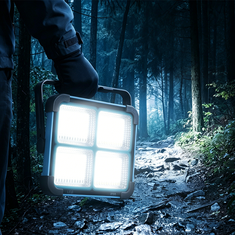 Solarbetriebene LED-Campingleuchte