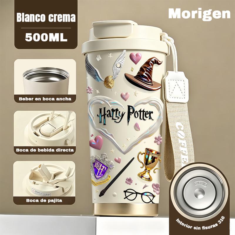 Harry-Potter-Magie – Patron-Glas mit Strohhalm