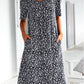 🌸2025 NEW SALES - 50% OFF🌸💃Casual Women Cotton Scoop Neck Floral Dress (8 Colors with Pockets)