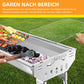 🔥 60% RABATT ! Klappbarer Outdoor-Grill aus Edelstahl – Perfekt für Camping, Garten & BBQ-Partys 🍖