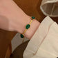 💚💍Smaragd Halskette Ohrringe Armband